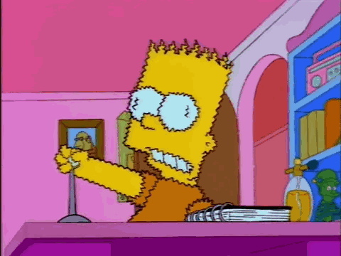 Bart Simpson Shocking GIF