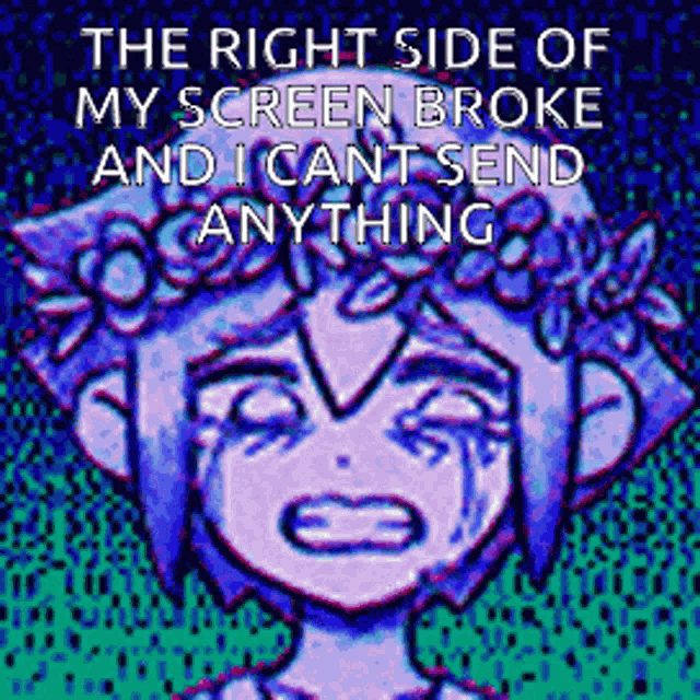 Basil Omori Broken Screen GIF