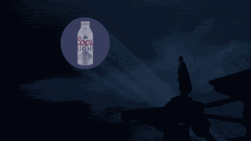 Bat Signal Coors GIF