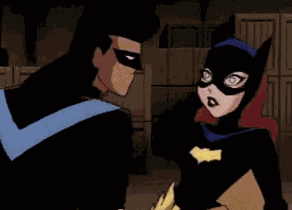 Batgirl Nightwing GIF