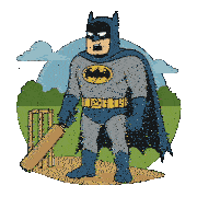 Batman Batman Cricket Sticker