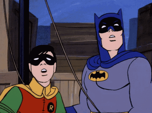 Batman Confused Batman And Robin GIF