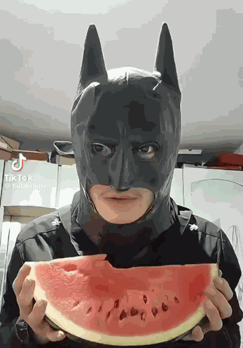 Batman Eat GIF