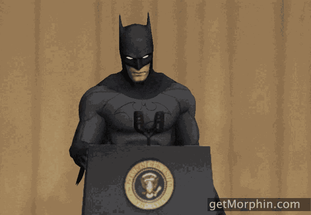 Batman Mic Drop GIF