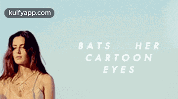 Bats Her Cartoon Eyes.Gif GIF