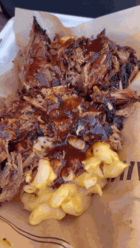 Bbq Brisket Mac And Cheese Pasta GIF
