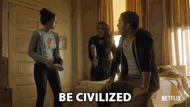 Be Civilized Aimee Garcia GIF
