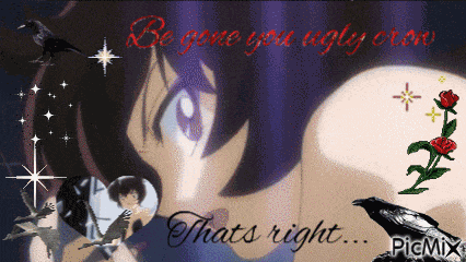 Be Gone You Ugly Crow Princess Tutu GIF