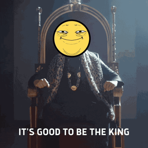 Be The King Throne GIF