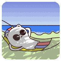 Beaches Sunbath Sticker