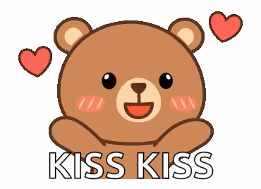 Bear Blowakiss GIF