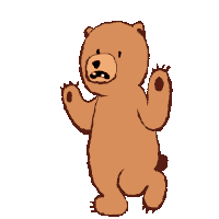 Bear Cartoon Sticker