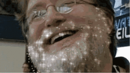 Beard Glittery GIF