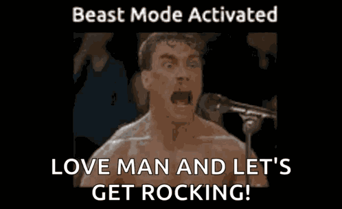 Beast Mode Activated Playing Drums GIF