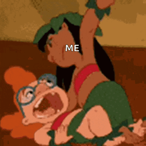 Beating Up Beating Up Lilo GIF