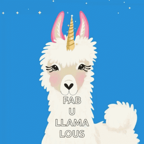 Beautiful Llama GIF