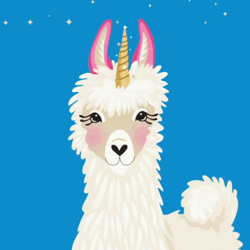 Beautiful Llama GIF