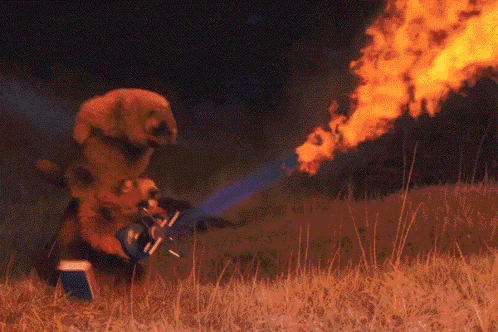 Beaver Flamethrower GIF