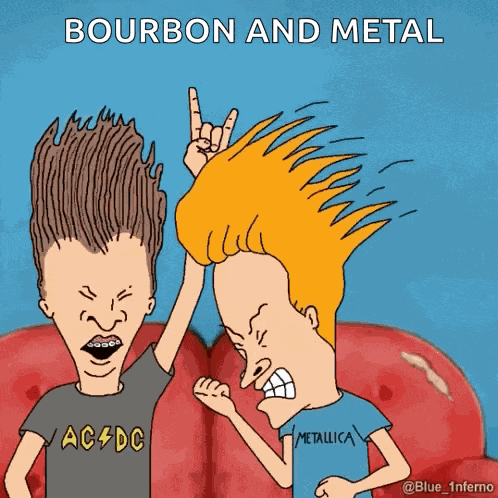 Beavis And Butthead Headbanging GIF
