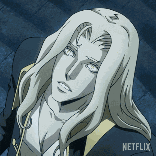 Becoming Angry Alucard GIF