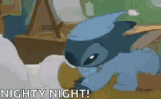 Bedtime Stitch GIF