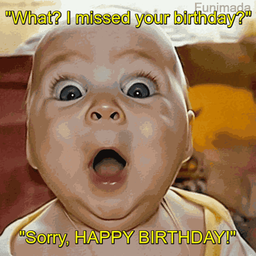 Belated Birthday Sorry GIF