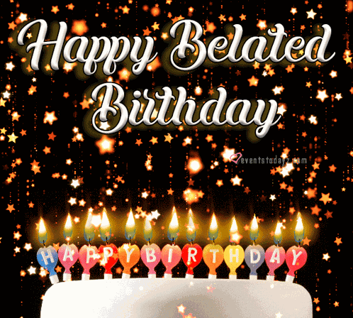 Belated Birthday Wishes GIF