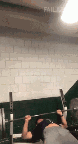 Bench Press Failarmy GIF