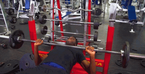 Bench Press Working Out GIF