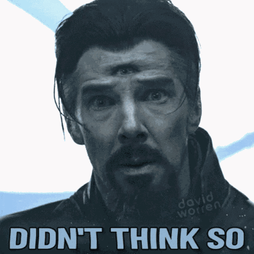 Benedict Cumberbatch Dont Think So GIF