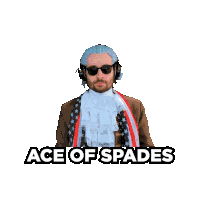 Benjammins Ace Of Spades Card Sticker