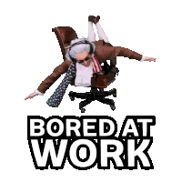 Benjammins Bored At Work Sticker