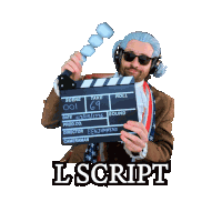 Benjammins L Script Sticker