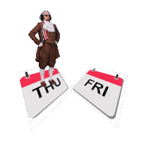 Benjammins Walking Into Friday Sticker