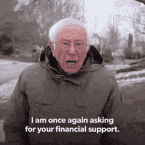 Bernie Sanders Asking GIF