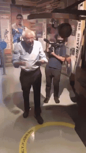Bernie Sanders Boxing GIF