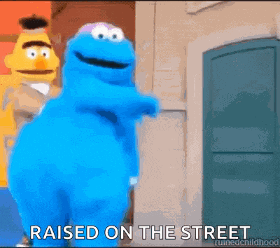 Bert Cookie Monster GIF
