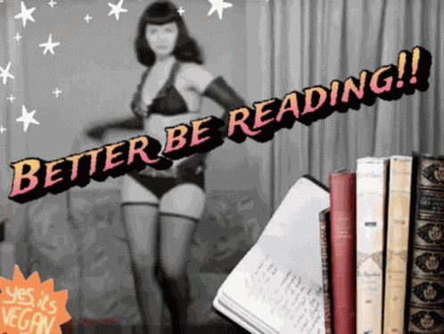 Better Be Reading Bettie Page GIF