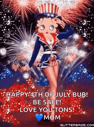 Betty Boop Fireworks GIF