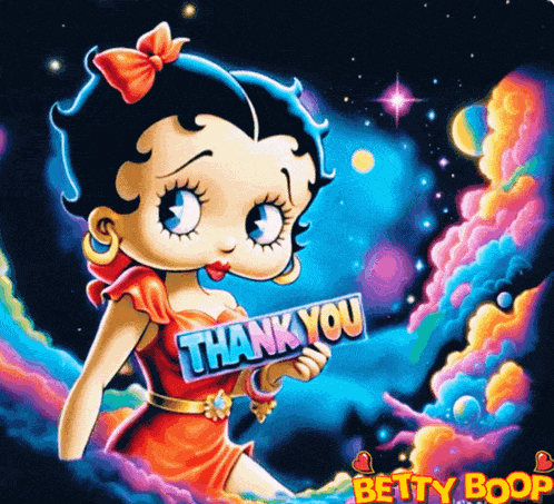 Betty Boop Thank You GIF