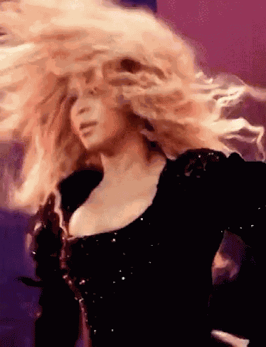 Beyonce Hair Flip GIF