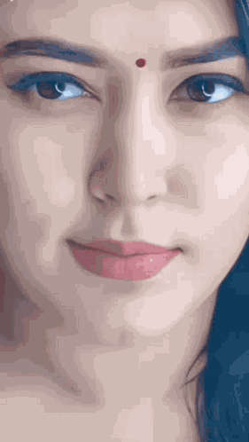 Bhabhi Smiling Face GIF