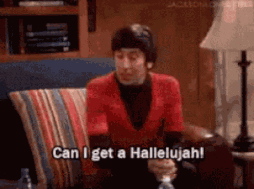 Big Bang Theory Hallelujah GIF