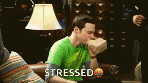 Big Bang Theory Hyperventilating GIF