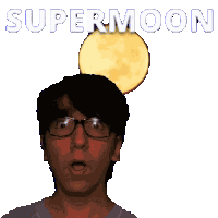 Big Moon Blue Moon Sticker