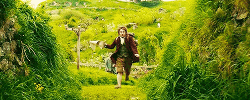 Bilbo Baggins Running GIF