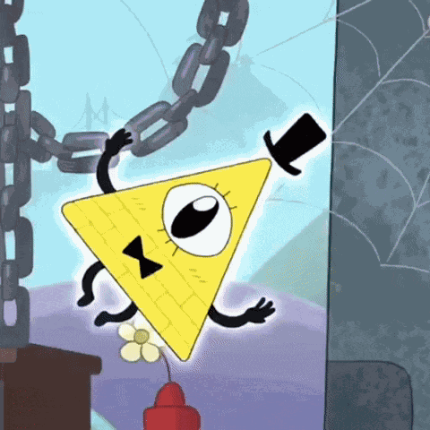 Bill Cipher Chibi GIF