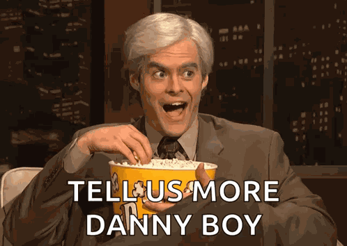 Bill Hader Eating Popcorn GIF