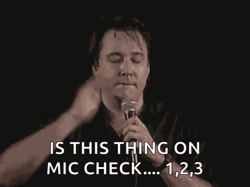 Bill Hicks Mic Tap GIF