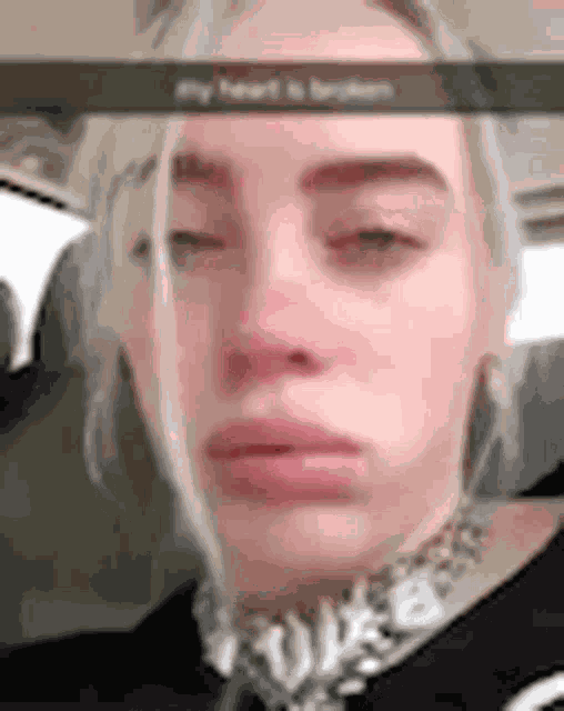Billie Eilish Crying GIF